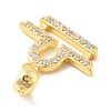 925 Sterling Silver Micro Pave Clear Cubic Zirconia Pendants LS-STER-Z012-06G-12-2