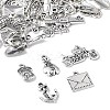 60Pcs 10 Styles Tibetan Style Alloy Pendants FIND-FP0001-22-3