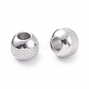 Non-Tarnish Textured 304 Stainless Steel Beads STAS-P306-01C-P-3