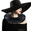 Detachable Lady's Gauze Fake Collar AJEW-WH20042-91G-5