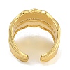 Brass Micro Pave Cubic Zirconia Cuff Rings RJEW-P127-05G-3
