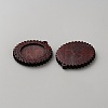 Wood Pendant Cabochon Settings WOOD-TAC0019-10E-2