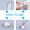 60Pcs 10 Style 201 Stainless Steel Bead Cap Pendant Bails STAS-UN0028-25-4