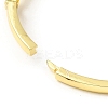 Rectangle & Donut Colorful Cubic Zirconia Hinged Bangle BJEW-G659-02G-4