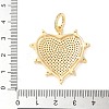 Brass Micro Pave Cubic Zirconia Pendants KK-U053-12G-3