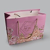 4Pcs 4 Colors Flower Print Paper Handbags ABAG-WH0045-15-2