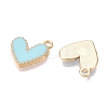 Rack Plating Alloy Enamel Charms ENAM-N056-343G-E-2