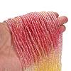 Transparent Painted Glass Beads Strands DGLA-A034-T2mm-A07-2