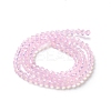 Baking Paint Transparent Glass Beads Strands X-DGLA-A034-J4MM-D09-2