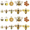 30Pcs 10 Styles Alloy Enamel Pendants ENAM-YW0005-91-2