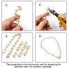 Brass Screw Carabiner Lock Charms KK-T047-08-5