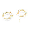 ABS Plastic Pearl Beaded Hoop Earrings for Women EJEW-N011-92-4