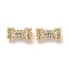 Brass Micro Pave Cubic Zirconia Beads ZIRC-P112-05G-03-1