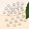 Brass Grade B Rhinestone Spacer Beads RSB032-B01-4