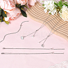 10Pcs 2MM 304 Stainless Steel Singapore Chain Necklace Making AJEW-SC0004-02-3