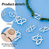 8Pcs 2 Styles 925 Sterling Silver Hook and S-Hook Clasps STER-PH0001-83-4