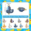 45Pcs 9 Colors Glass Charms PALLOY-YW00136-3