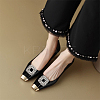 4Pcs 2 Styles Square/Rectangle Alloy Rhinestone Detachable Shoe Buckle Clips AJEW-WR0002-31P-6