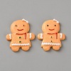 Opaque Resin Cabochons RESI-WH0026-140B-1