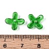 Transparent Glass Bead Caps GLAA-N060-01-3