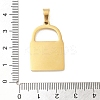 304 Stainless Steel Charms STAS-M341-02G-01-3