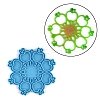 DIY Christmas Snowflake Pendant Food Grade Silicone Molds XMAS-PW0001-011G-1