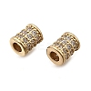 Brass Micro Pave Cubic Zirconia Beads KK-Z126-09G-2
