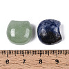Natural & Synthetic Mixed Gemstone Cat Head Shape Beads G-T144-05M-3