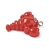 Opaque Resin Lobster Cray Pendants RESI-K023-04-2