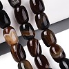 Dyed Natural Banded Agate Beads Strands G-T144-44B-1