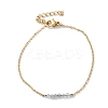 304 Stainless Steel Natural Labradorite Beads Link Bracelets BJEW-A036-15G-2