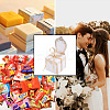 Fashewelry 30 Sets 3 Colors Chair Shape Romantic Wedding Candy Box CON-FW0001-01-7