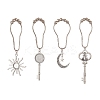 4 Styles Moon & Key & Sun Curtain Hooks DIY-CP00032-1