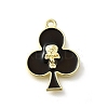 Alloy Black Enamel Gothic Style Pendants PALLOY-R157-06G-09B-1