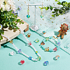   80Pcs 8 Colors Transparent Glass Beads GLAA-PH0002-32-2