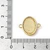 Rack Plating Brass Micro Pave Clear Cubic Zirconia Oval with Virgin Mary Links Connector Charms KK-K385-084G-3