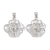 Brass Micro Clear Cubic Zirconia Peg Bails Pin Pendants KK-CBA6A75-52D-P-1