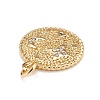 Brass Micro Pave Cubic Zirconia Pendants KK-A161-17G-3