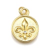 Rack Plating Brass Micro Pave Cubic Zirconia Pendants X-KK-K401-80G-1
