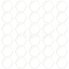 Hexagon Acrylic Chassis Display Pedestals DIY-FG0005-55B-1