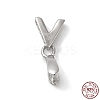 Rhodium Plated 925 Sterling Silver Ice Pick Pinch Bails STER-NH0001-26P-1