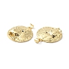 Rack Plating Brass Micro Pave Cubic Zirconia Pendants KK-F852-10G-2