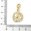 Brass Enamel European Dangle Charms KK-P330-03G-3
