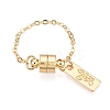 Brass End with Chains KK-C066-05G-1