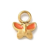Ion Plating(IP) 304 Stainless Steel Enamel Charms STAS-G351-01G-2