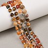Natural Crazy Agate & Tiger Eye & Red Aventurine & Dyed White Jade & Red Agate Beads Strands G-Z135-B06-1