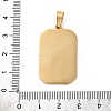 Ion Plating(IP) 304 Stainless Steel Enamel Pendants STAS-Q003-01G-023-2