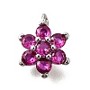 Brass Micro Pave Cubic Zirconia Pendants KK-D356-01A-P-1