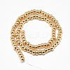 Electroplate Non-magnetic Synthetic Hematite Beads Strands G-Q465-38KC-2