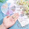 1000Pcs 10 Colors Crackle Glass Beads Strands GLAA-PH0001-66-6